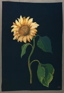 Girassol (colagem de papel)